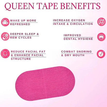 Queen Mouth Tape for Sleeping, Breathable Strips